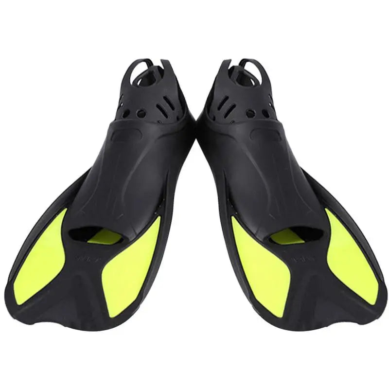 Snorkel Fins Swimming Flippers Diving Fins Adult Short Snorkel Swim Fins Full Foot Swim Flippers Travel Size for Snorkeling