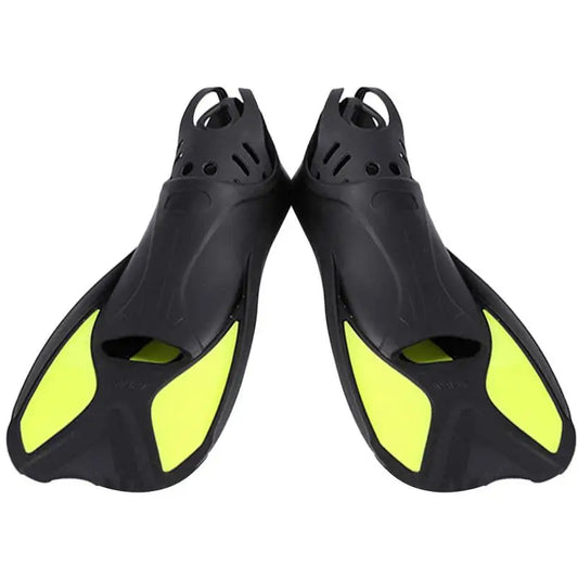 Snorkel Fins Swimming Flippers Diving Fins Adult Short Snorkel Swim Fins Full Foot Swim Flippers Travel Size for Snorkeling