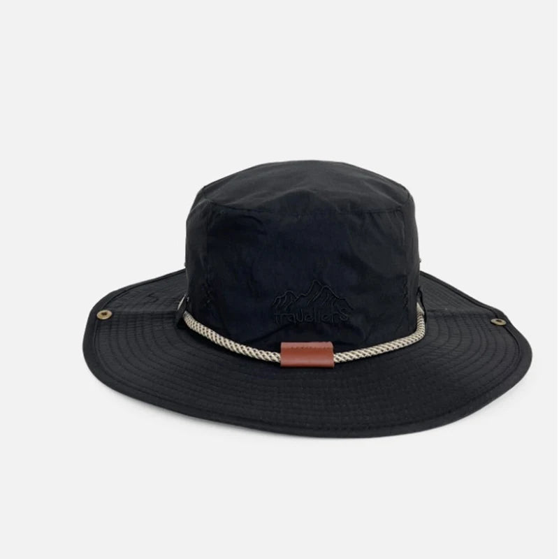 Summer Bucket Hat Men Women Sunscreen Fishing Hat Outdoor Breathable Fisherman Cap Hiking Climbing Camping Uv Protect Windproof