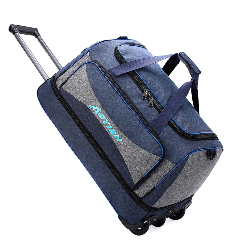 Large capacity Trolley Bag Travel Suitcase Boarding Bag Oxford waterproof Luggage Bag Rolling Luggage with Wheels