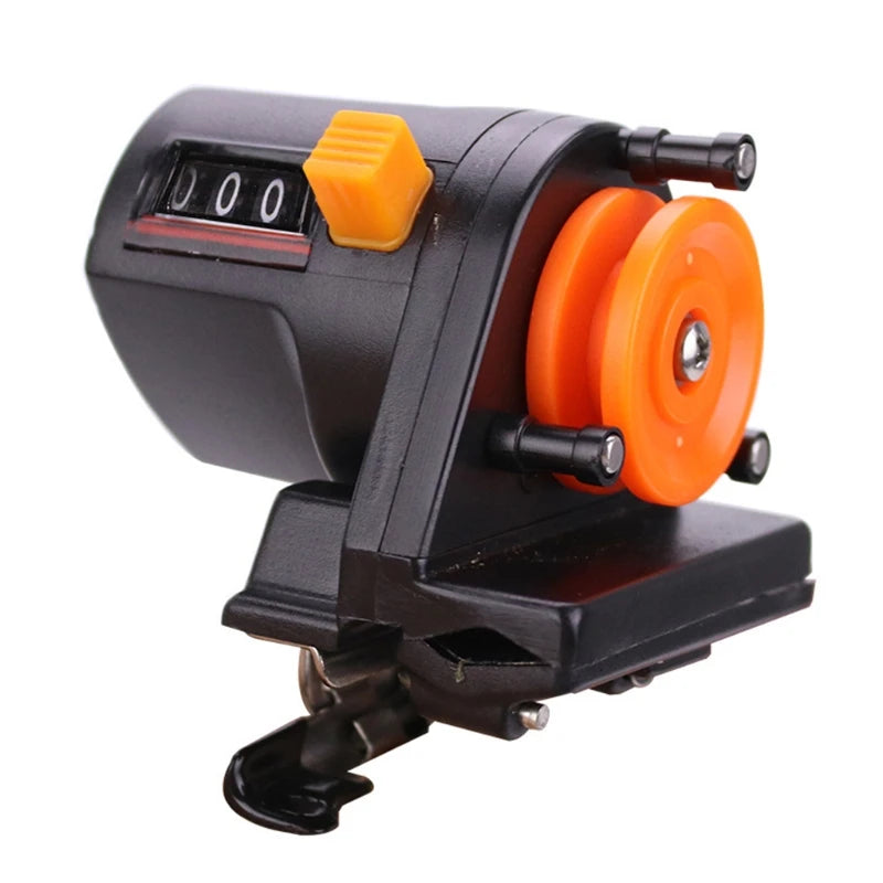 Fish Finder Wire Gauge 0-999M Portable Length Counter Tackle Fishing Line Depth Counter Digital Display Length Gauge