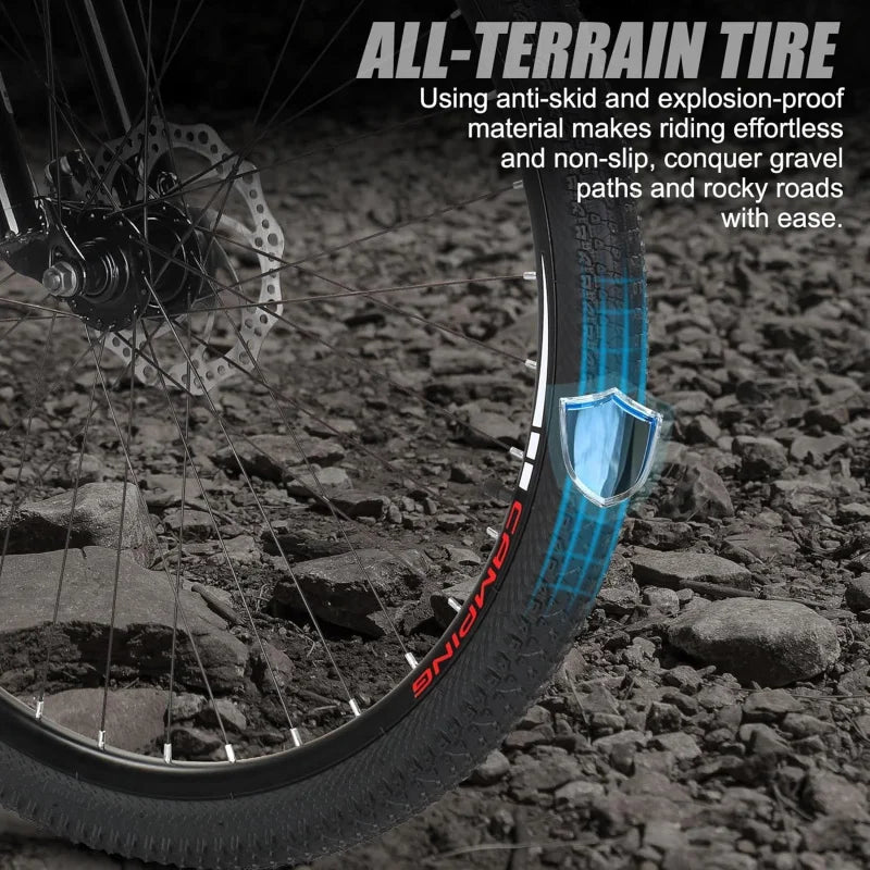 Aktaxon mountain bike27.5/29 inch; mountain bike 21-speed adult bikes, double disc brake, suspension fork, high carbon steel fra