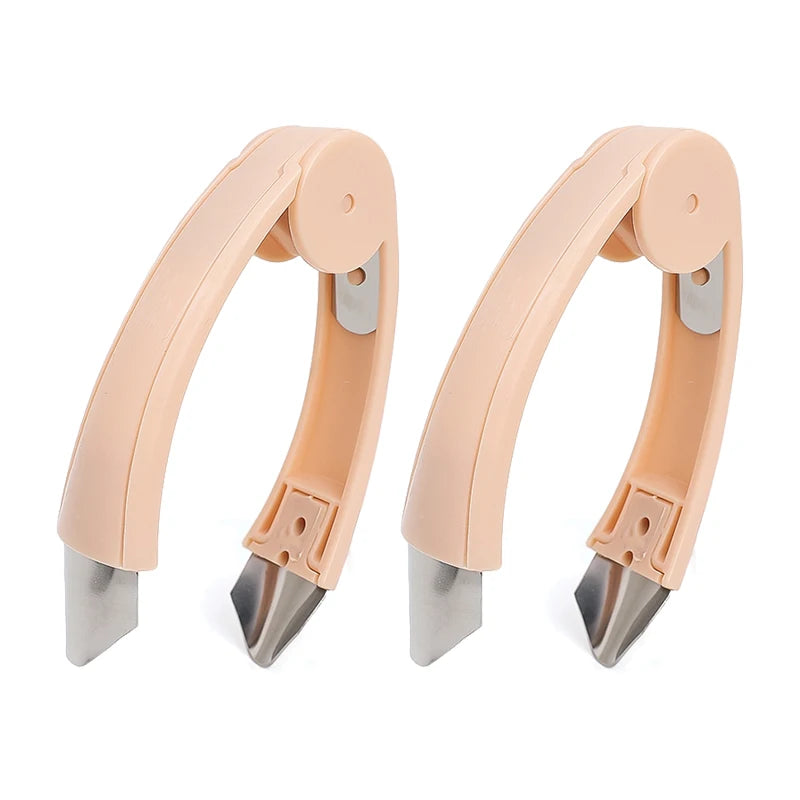 2/1pcs Pineapple Eye Remover Clips Strawberry Corer Slicer Huller Fruit Peeler Stainless Steel Cutter Household Kitchen Gadgets