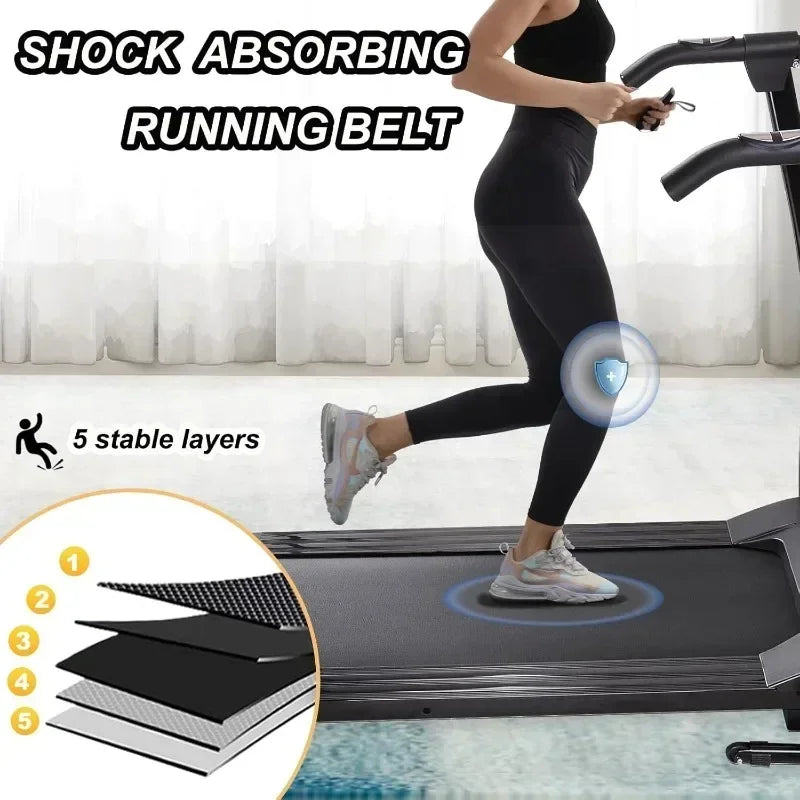 Folding Treadmill for Home Portable Electric Treadmill Running Exercise Machine Compact Treadmill Foldable for Home Gym Fitness