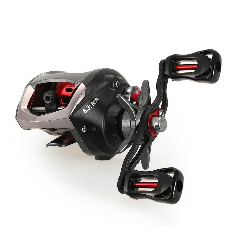 Lixada 12+1 Ball Bearings Baitcasting Reel Fishing Fly High Speed Fishing Reel with Magnetic Brake System