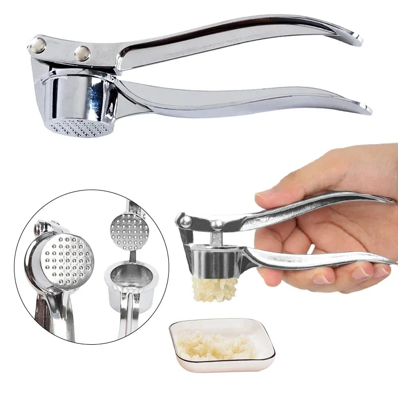 Garlic Press Crusher Mincer Kitchen Stainless Steel Garlic Smasher Squeezer Manual Press Grinding Tool Kitchen Accessories