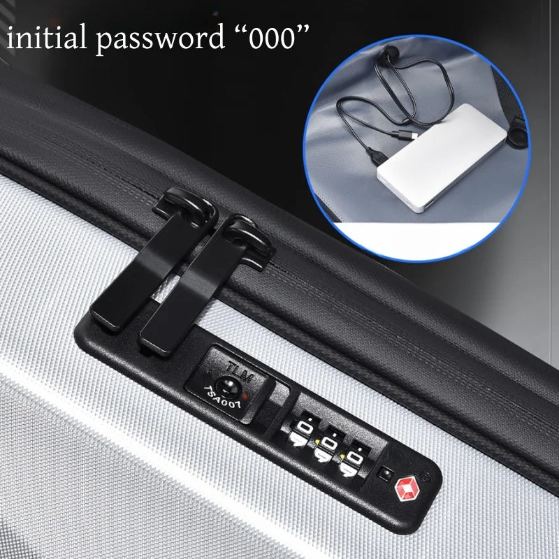 Men's 16 inch Laptop Backpack Expandable Travel Bag Waterproof Anti-theft Business Backpack USB Charging ABS Hard Shell Bag