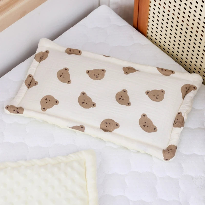 Babies Bedding Pillow Gentle Newborn Infant Pillow Lovely Designed for Newborns Comfort Sleep Pillow