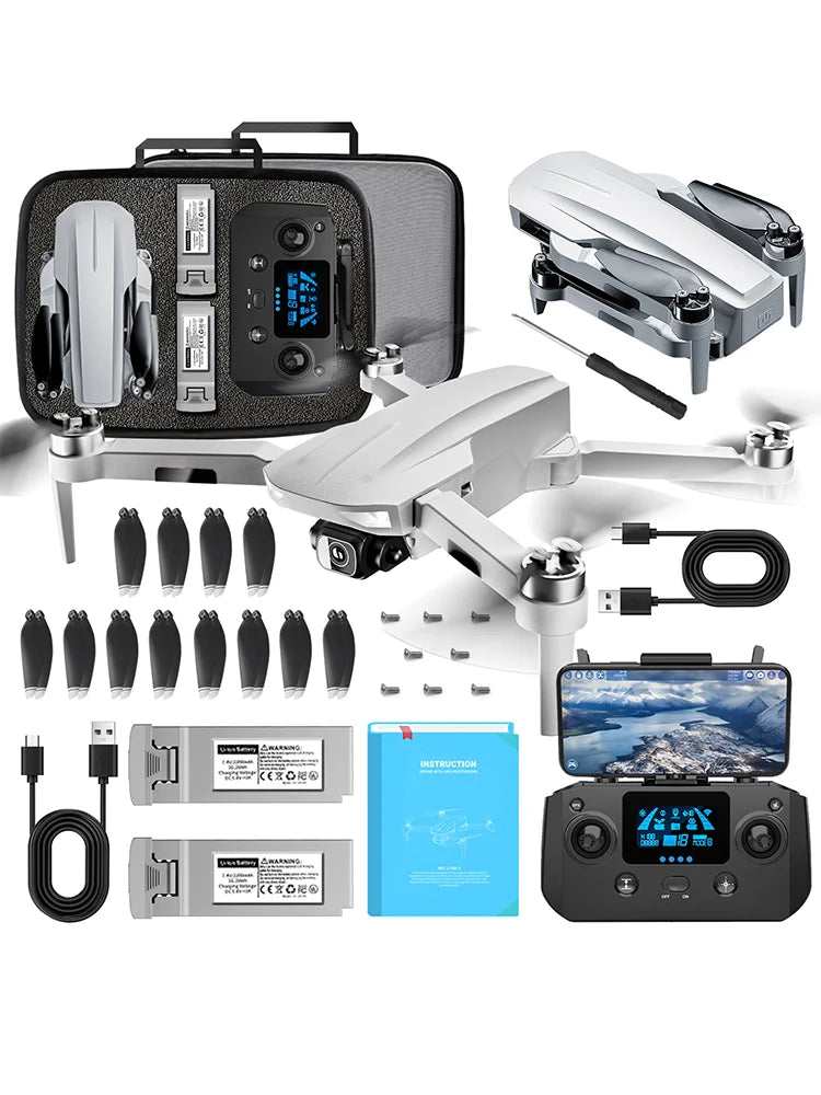 NBD Drone with Camera 4K for Adults, Easy GPS Quadcopter for Beginner  Brushless Motor, 5GHz Transmission, Auto Return Home