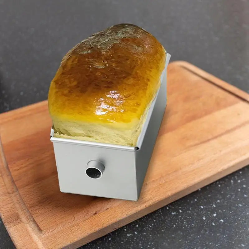 Bread Pans For Baking Nonstick Flowing Heart Cake Mold Aluminium Alloy Long Baking Bread Loaf Pan With Removable Tube For Banana