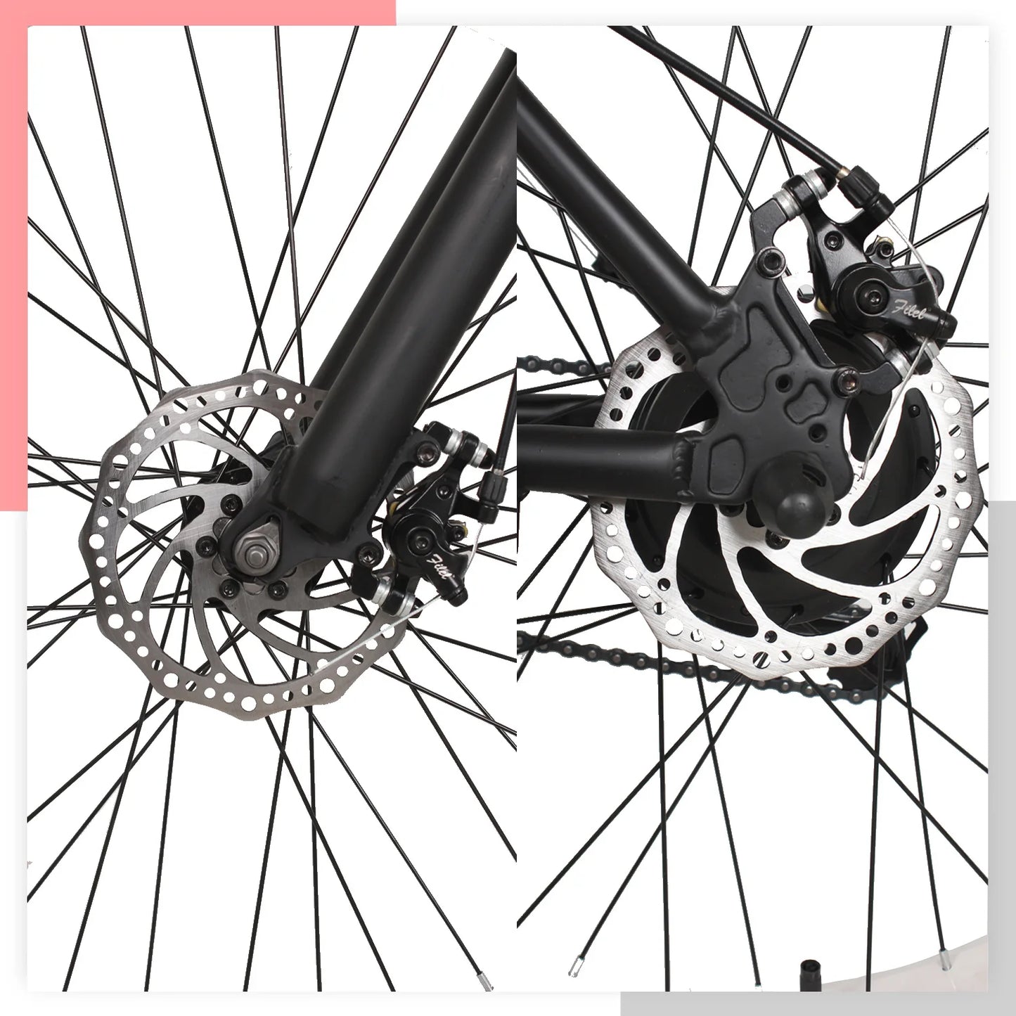 FEVIVOS E1 Mountain Electric bike 26"Dual shock absorbing Electric bicycle 1000W 48V Variable speed Snow tire E bike