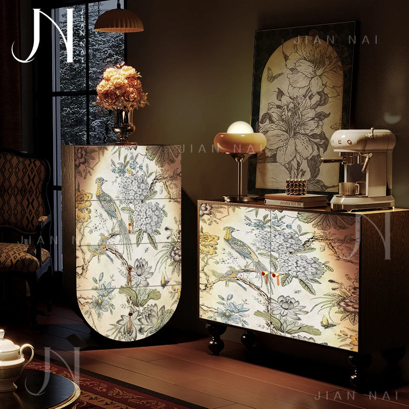Garden Craft Living Room Cabinets Storage Filing Decor Librero Display Cabinets Accent Luxury Vitrina Chinese Style Furniture