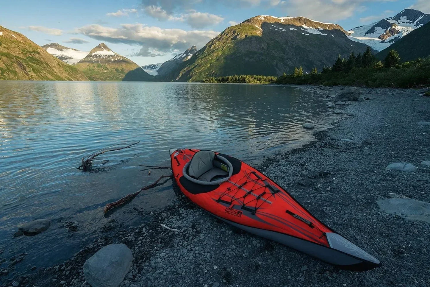 Frame Inflatable Kayak with Bag and Pump Simply unfold inflate and attach the seat Looks and paddles similar to hard-shell kayak