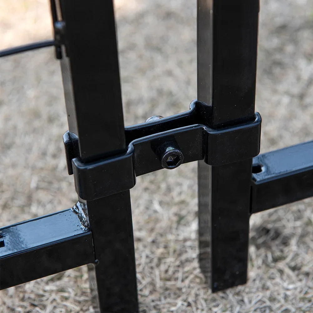 Large Outdoor Dog Kennel Run Panels, Heavy Duty Kennel Panel, Pet House for Farm Use, Black Powder Coated Indoor, New