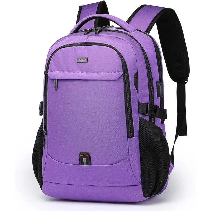17 Inch Laptop Backpack for Travel Water Resistant College Backpack for Men Laptop Bag with USB Charging Port,Black