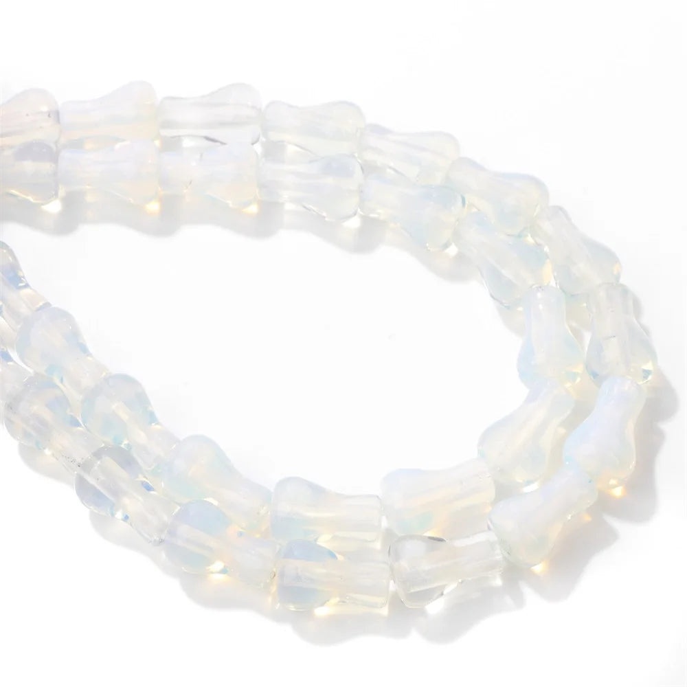 8x12mm Natural Vase Shape Stone Beads Agates Opal Tiger Eye Gems Bead Polished Spacer Loose Beads for Jewelry Making Handmade