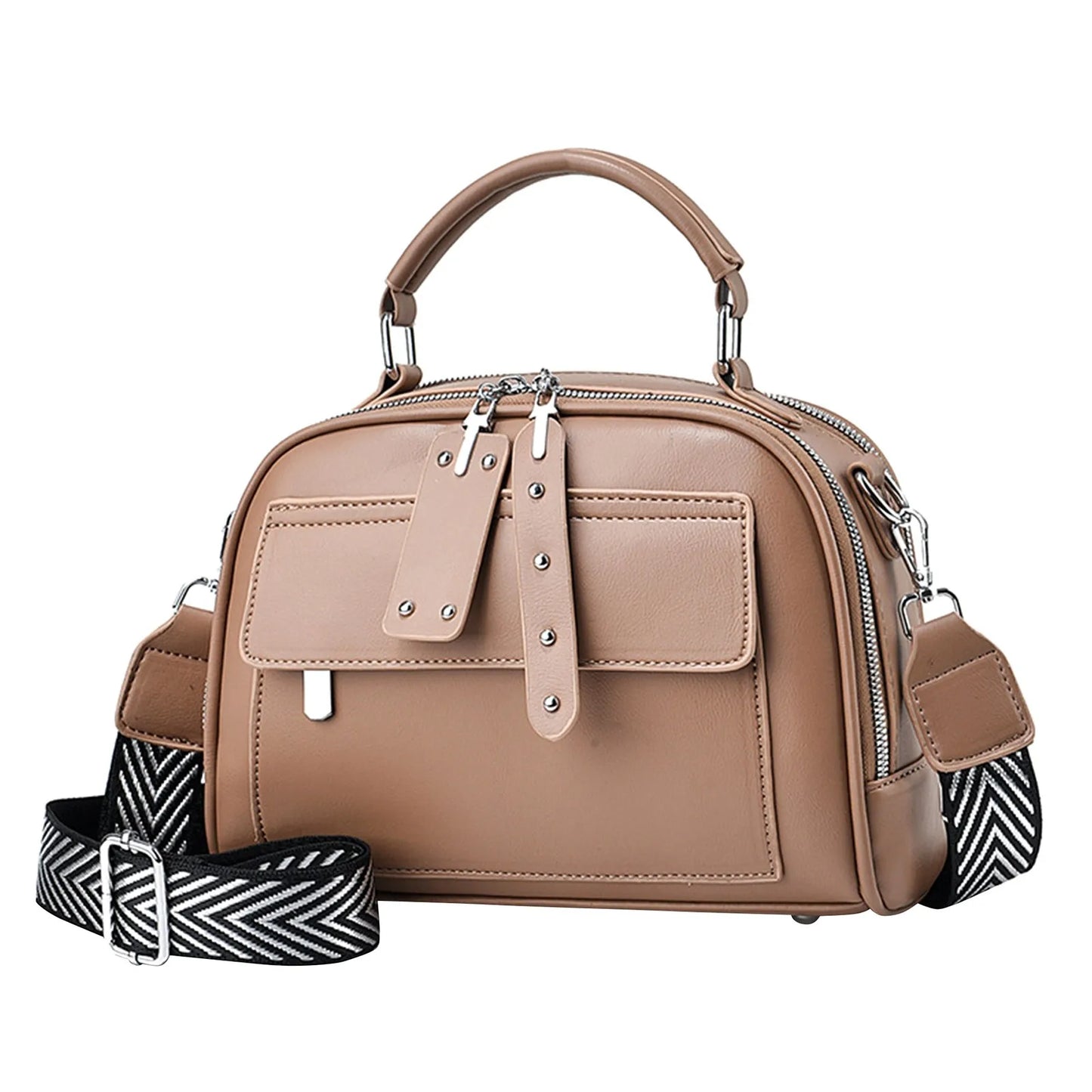 Retro Women's Handbag Crossbody Bags 2024 Korean Fashion Handbag Vintage Women's Shoulder Bag Mini Multi-function Pu Leather Bag