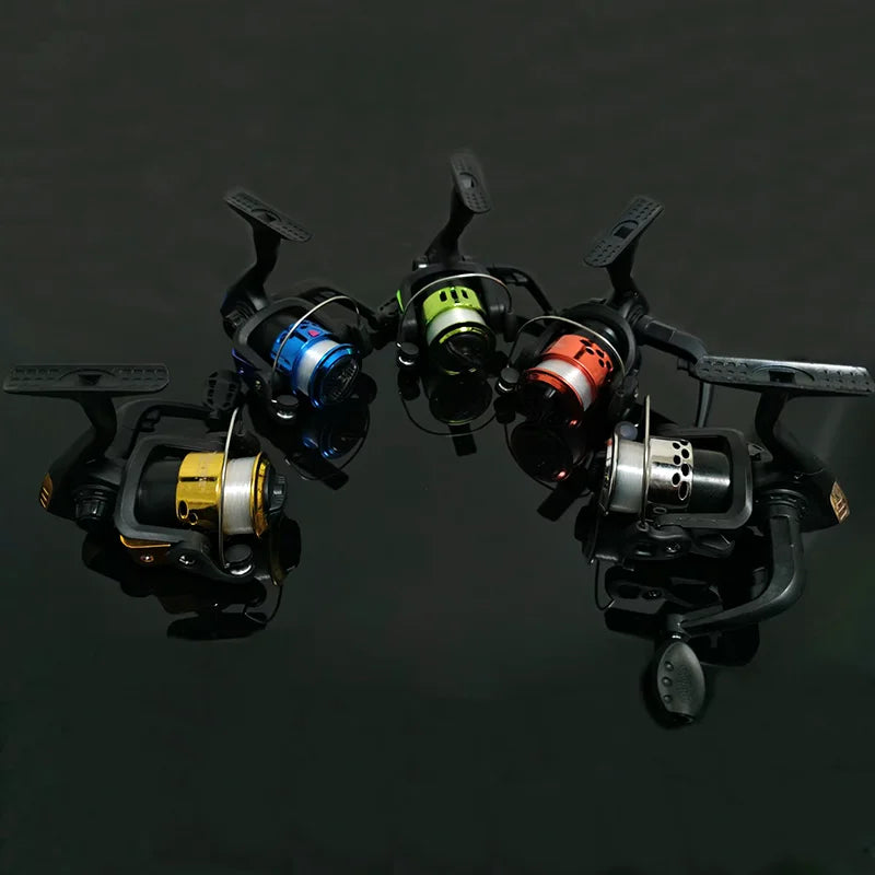 Rooblinos Spinning Fishing Reels 5.2:1 Wheel Plastics Spinning Reel Fishing Lure Wheel Vessel Bait Casting Flying