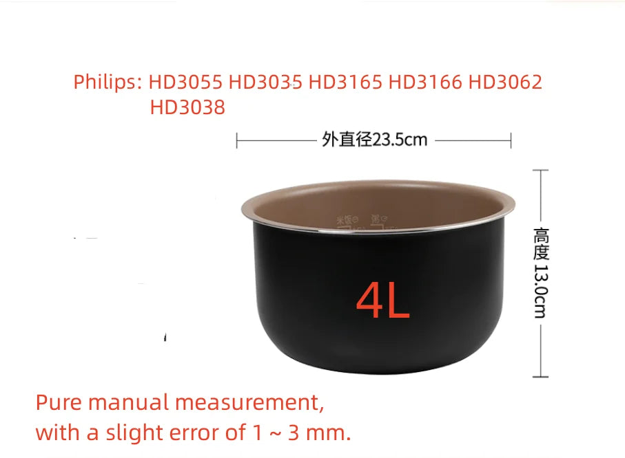 Suitable for electric pressure cooker 2L 3L 4L 5L 6L rice cooker non-stick liner