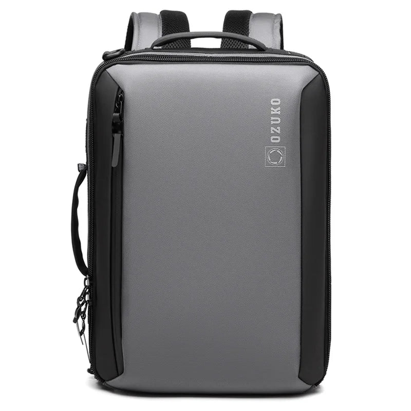 OZUKO 15.6 Inch Laptop Men Backpack Business Multifunctional USB Charging Anti-theft Oxford Waterproof Male Backpack Travel