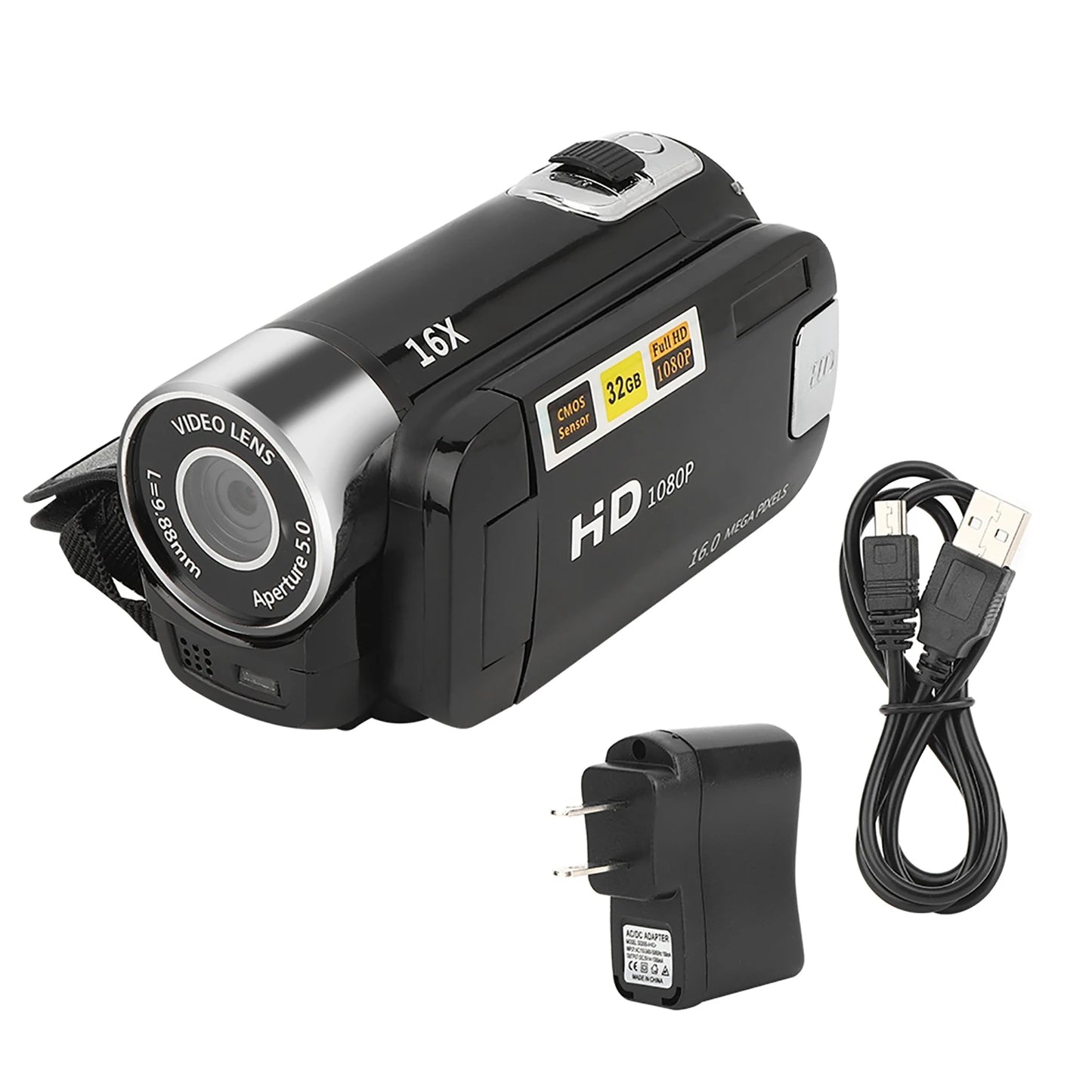 Digital Camera DH‑90 16X Digital Zoom 2.7 Inch Colourful Display Screen High Definition Camera Image Video Shooting Camcorder