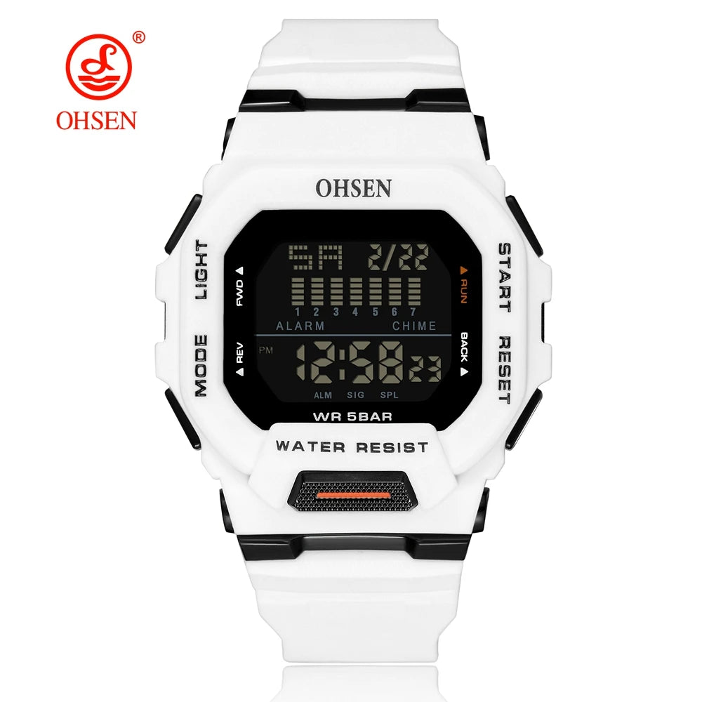 Digital Sport Watches Fashion Waterproof Black Military Men Wristwatches Electronic Hand clocks Man Watch Reloj Masculino