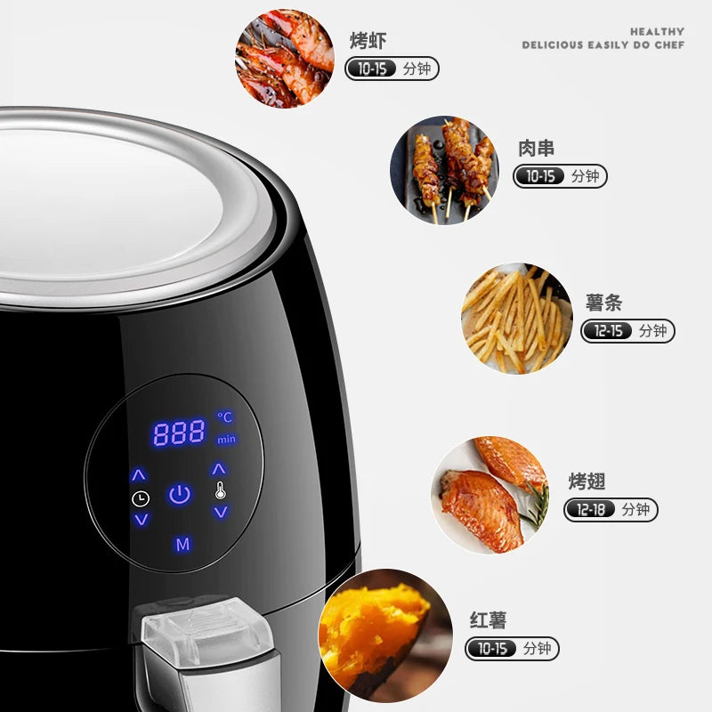 China Good air fryer 2.6L air fryer digital air fryer