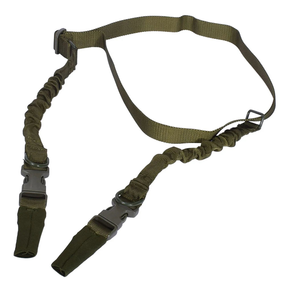 Tactical Shot Gun Belt Hunting Gear Double Point Gun Sling Shoulder Strap Rifle Rope Belt With Metal Buckle Hunt Accessories
