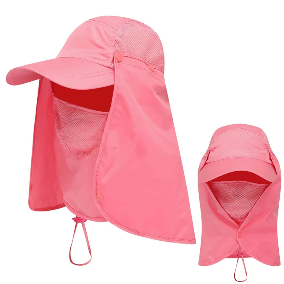 Hunting Camping Hiking Fishing Hats Outdoor UV protection Sun Protection Breathable Caps Full Head Quick-dry Headwear Men Women