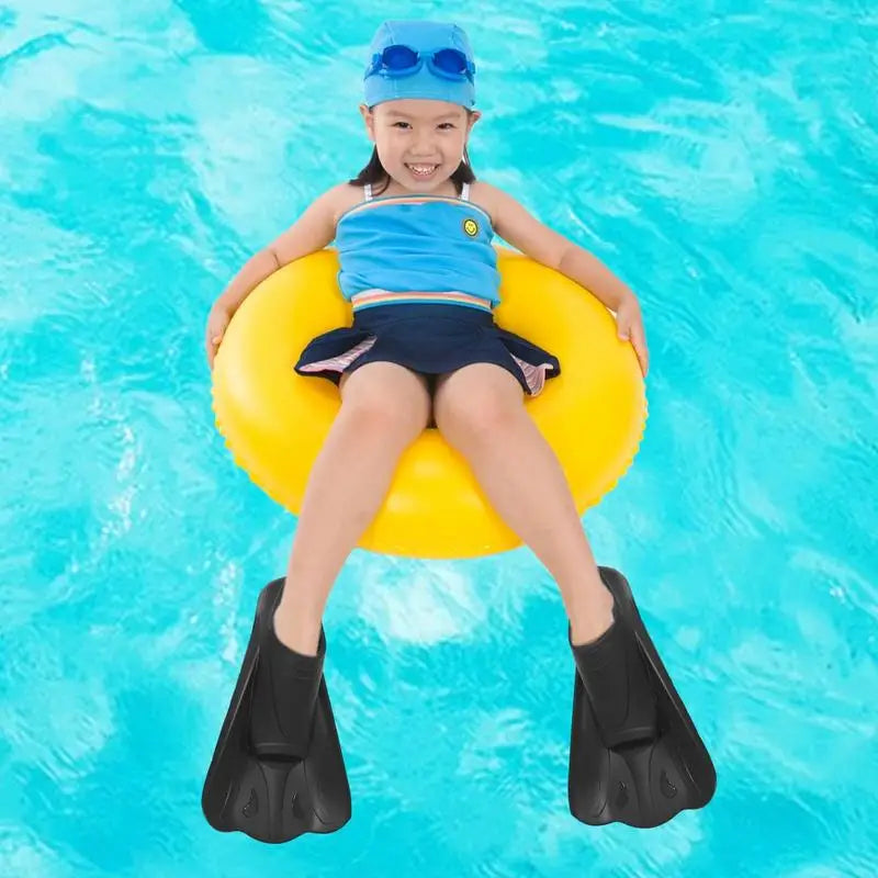 Silicone Short Flippers Training Short Swim Diving Fins Unique Opening Design Snorkeling Supplies For Kids Adults Men And Women