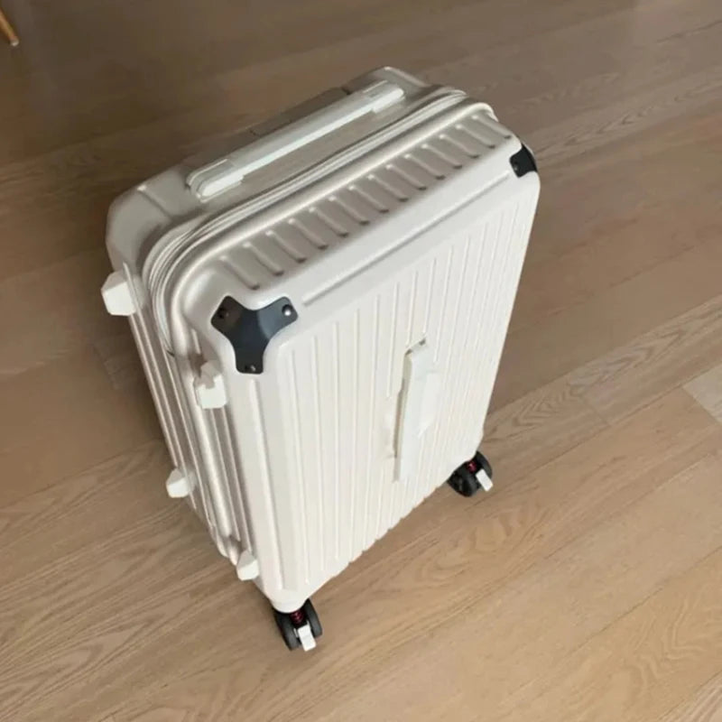 Travel Suitcase 28/32/34 Inch Large Capacity Free Shipping Rolling Luggage Unisex White Travel Box on Wheels Shipping from US