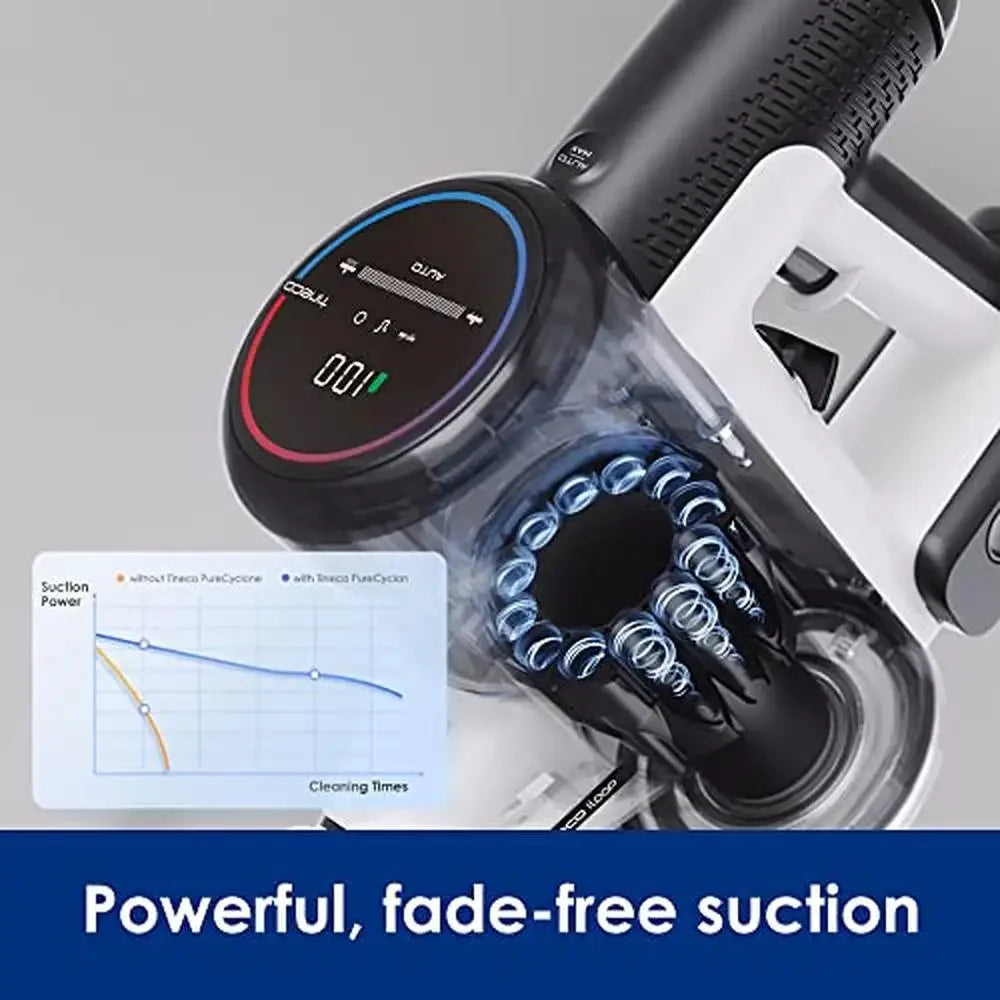 Pure ONE S15 Essentials Smart Cordless Vacuum Cleaner Stick Anti-Tangle Brush Fade-Free Suction Easy Clean ZeroTangle Technology