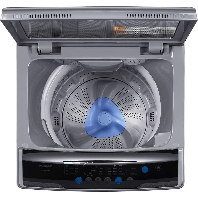 COMFEE’ 1.6 Cu.ft Portable Washing Machine, 11lbs Capacity Fully Automatic Compact Washer with Wheels, 6 Wash Programs