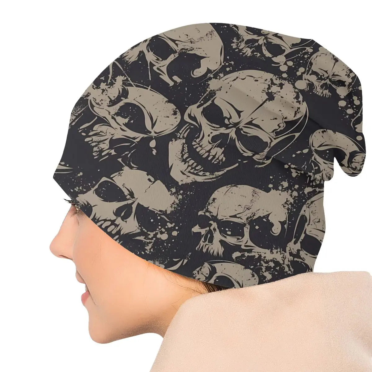 Skull Bone Skeleton Outdoor Hats Grunge Skulls Thin Hat Bonnet Special Skullies Beanies Caps Men Women's Earmuffs