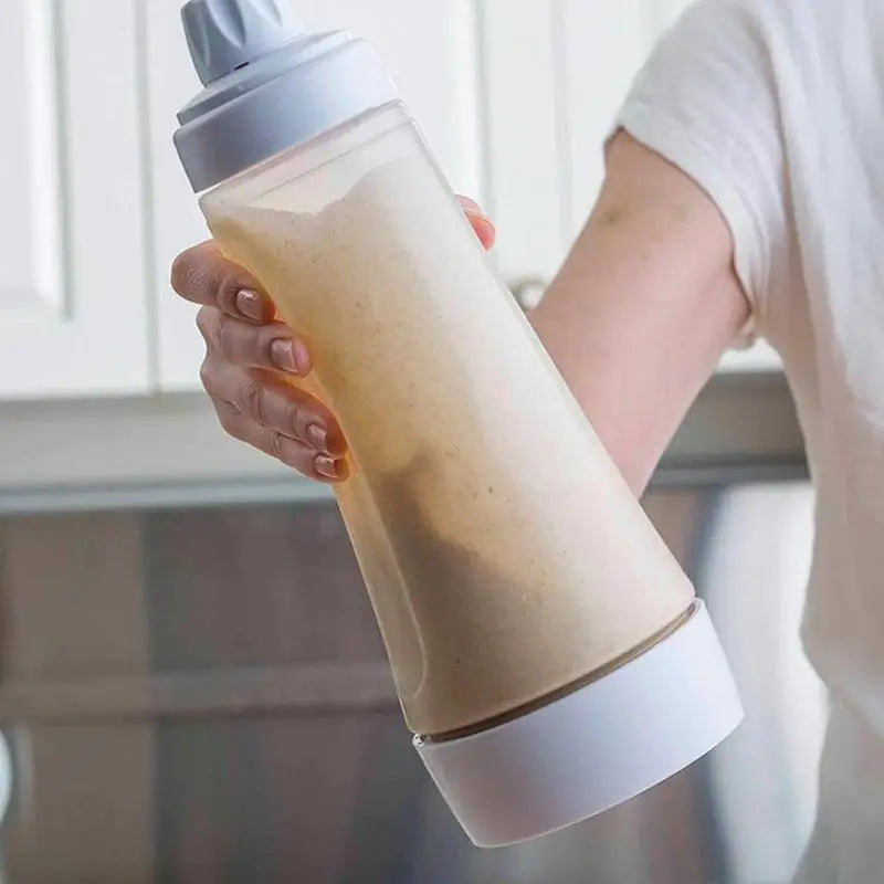 Waffles Dispenser 1000ml Batter Mixing Bottle Pancake Dispenser and Mixer Pancake Batter Shaker Bottle Cake Baking Cookie Tools