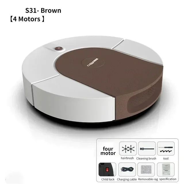 ZAIXIAO Smart Sweeping Robot Vacuum Cleaner Dry and Wet Mopping Rechargeable Robot Electric Floor Mop Cleaning Robot Home Applia