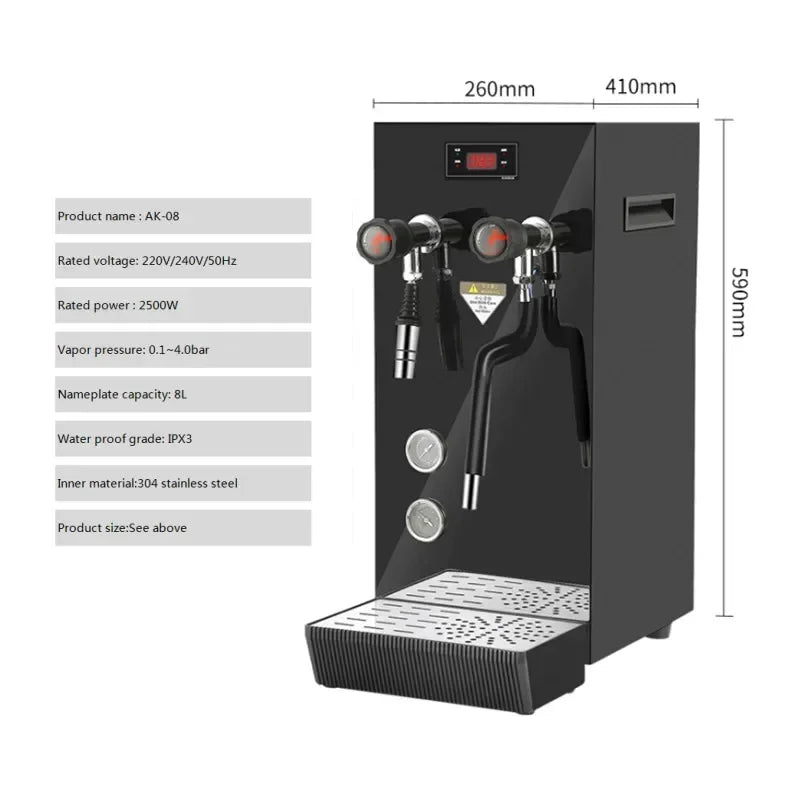Steam boiling water machine commercial boiling water machine milk tea shop equipment coffee milk bubble machine