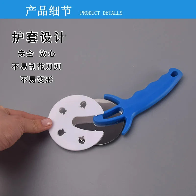 Multi-purpose Pizza Cake Stainless Steel Cutter Pastry Roller Cutter Pizza Knife Cookie Roller Wheel Scissor Kitchen Accessories
