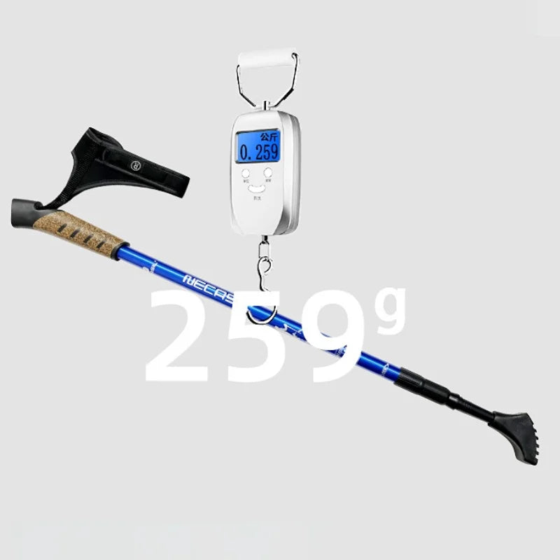 2PCS Nordic Walking Poles Trek Pole Telescopic Alpenstock 7075 Aluminum Alloy Shooting Crutch Senderismo Walking Stick hiking