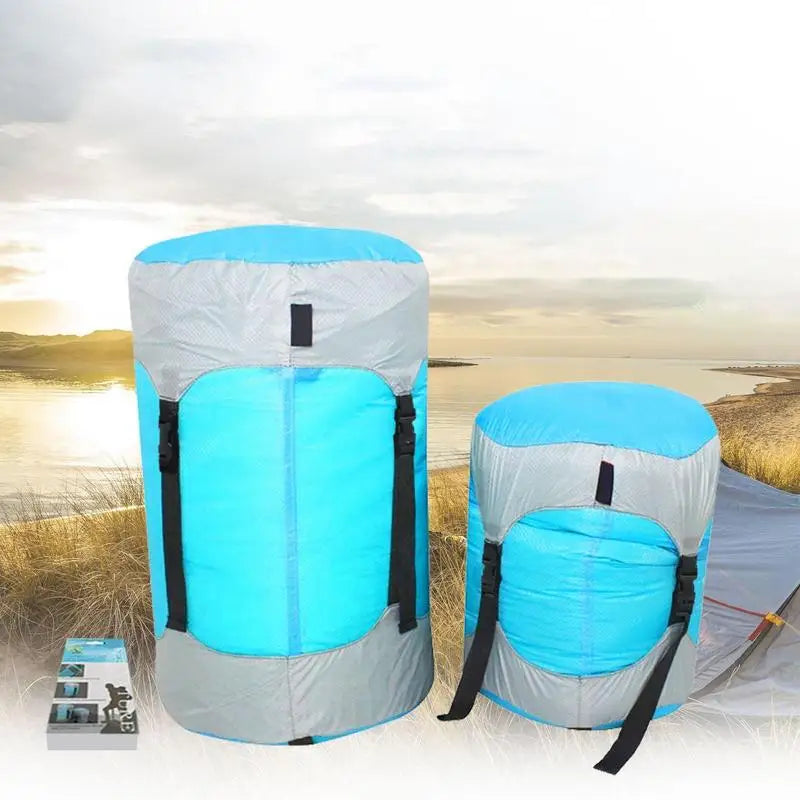 Compression Bags For Travel Outdoor Stuff Sacks Lightweight Compression Bags Multi-Purpose Anti-Tear Waterproof Sleeping Bags