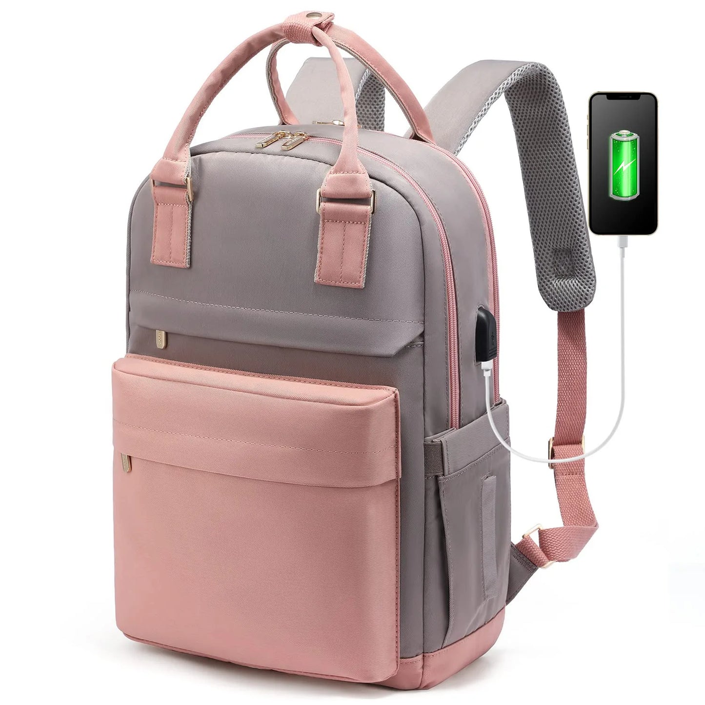 Laptop Backpack for Women 17 Inch Laptop Bag with USB Port, Fashion Waterproof Backpacks Stylish Travel Bag