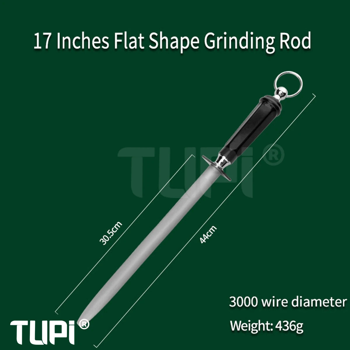 TUPI professional knife sharpener Chef Knife Sharpening Rod with comfort Handle Premium High Quality Steel Tool Kitchen Knives