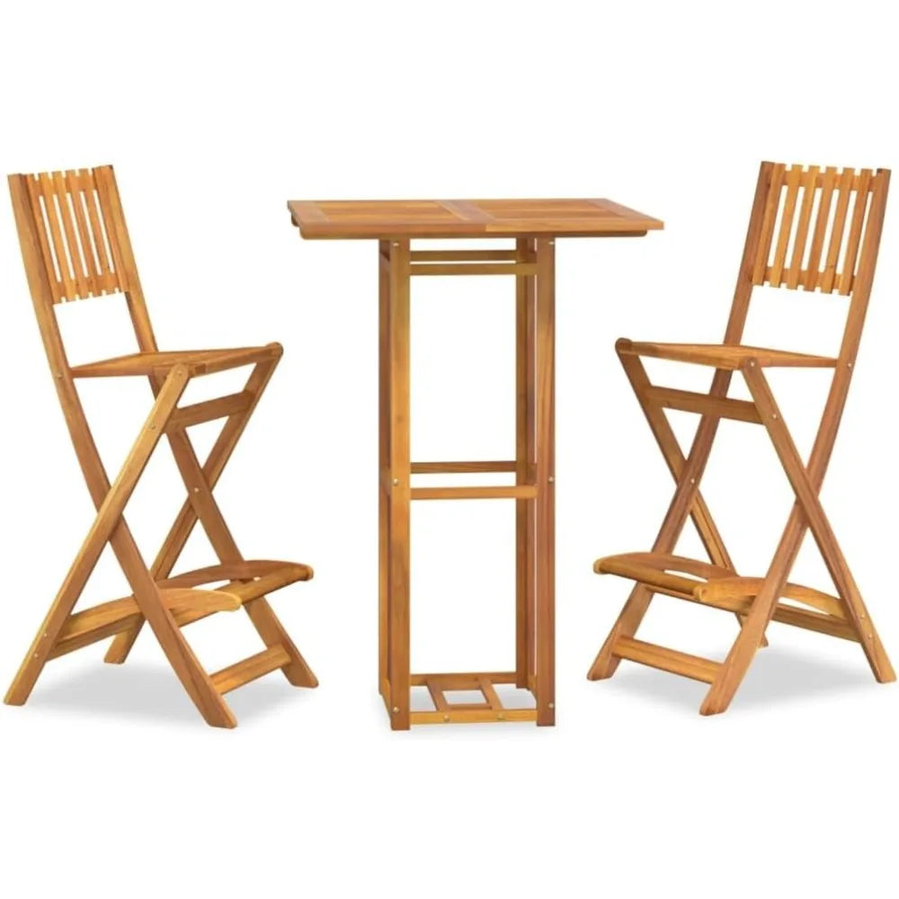 Outdoor Furniture,Outdoor Patio Furniture,Balcony Furniture,Lawn Furniture,3 Piece Outdoor Bar Set Solid Wood Acacia