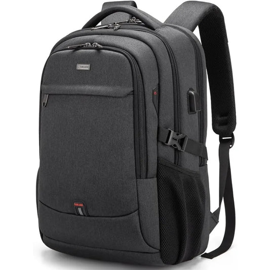 17 Inch Laptop Backpack for Travel Water Resistant College Backpack for Men Laptop Bag with USB Charging Port,Black