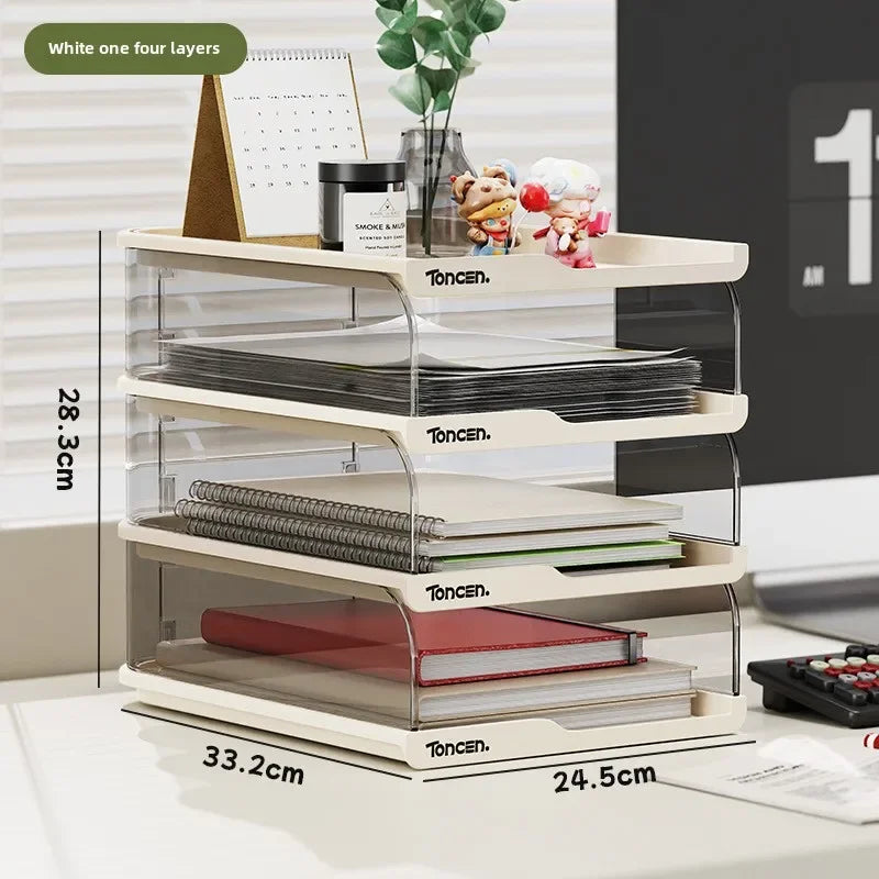 Frame File Organization Information Desktop Storage Rack Desk Storage File Basket Multi-Layer File Rack Folder Storage Box
