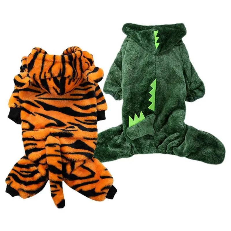 Animal Costumes For Dogs Cats Dress-Up Pet Clothes Cosplay Tiger Halloween Party Cosplay Costumes For Dogs Cosplay Costumes