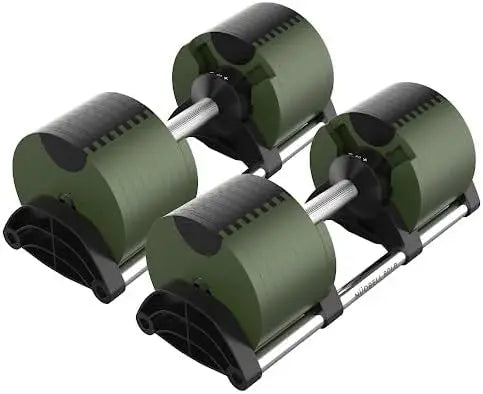 Adjustable Dumbbells Pair 5-80 lbs: Dumbbell Set to Replace 16 Sets of Dumbbells. Add Nuobell Dumbbells 80lb and Free Weights