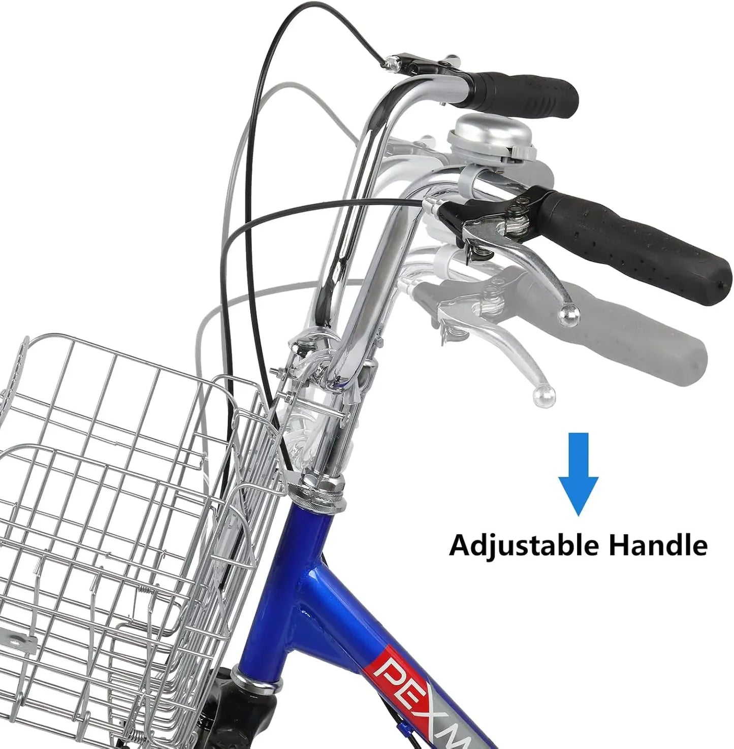 Adult Folding Tricycle, 20 Inch 3 Wheel Bikes Tricycle for Adults Single Speed, Foldable Adult Trike for Women/Men/Seniors, Thre