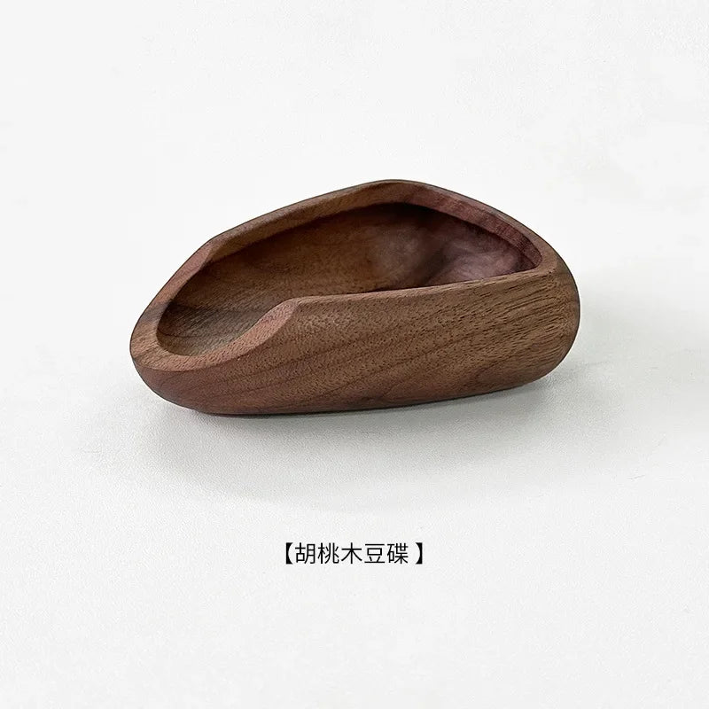 Ceramic Coffee Bean Measuring Tray，Wooden Sample Bean Display Holder，Raw Bean Weighing Dish，Coffee Powder Cooling Discs