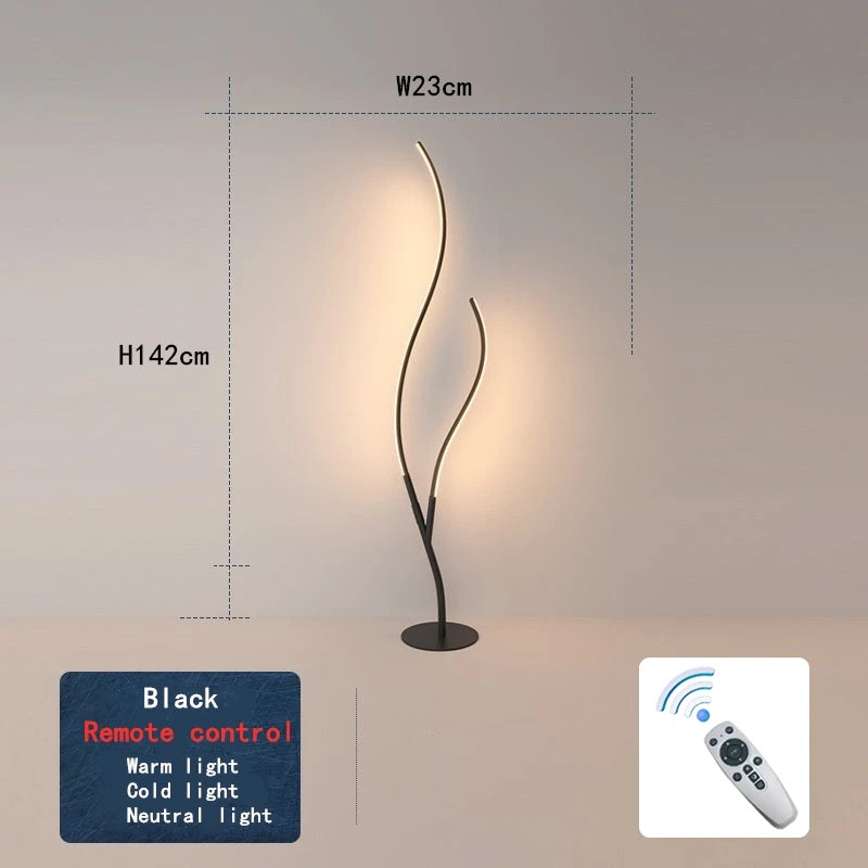 Tree Floor Lamps Minimalist smart rgb Lamp For Studio Bedroom arc lamp Indoor Decoration Led Creative Sofa Living Room Light